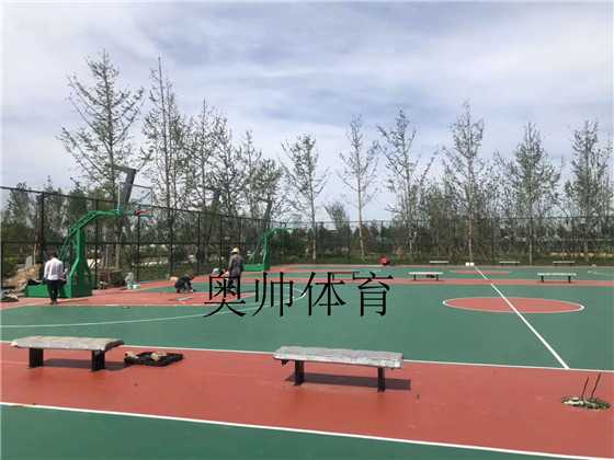 籃球場施工
