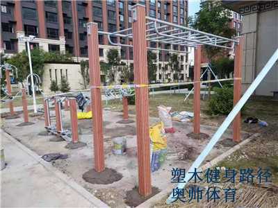 塑木健身路徑器材