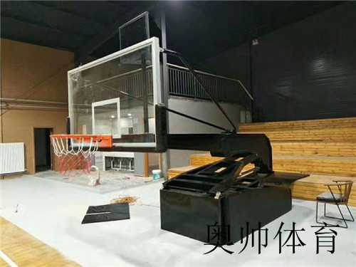 槍式電動液壓籃球架