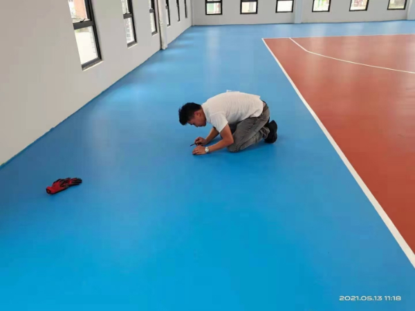 籃球場施工